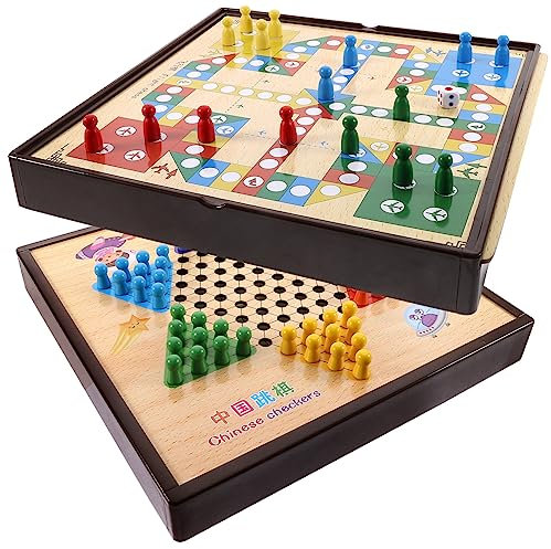 MILISTEN 1 Satz Multifunktionales Schachspiel für Lustiges Fliegendes Schachspiel Tragbares Schachbrett Interaktives Lernspielzeug für Ganze Familie Zufälliger Stil