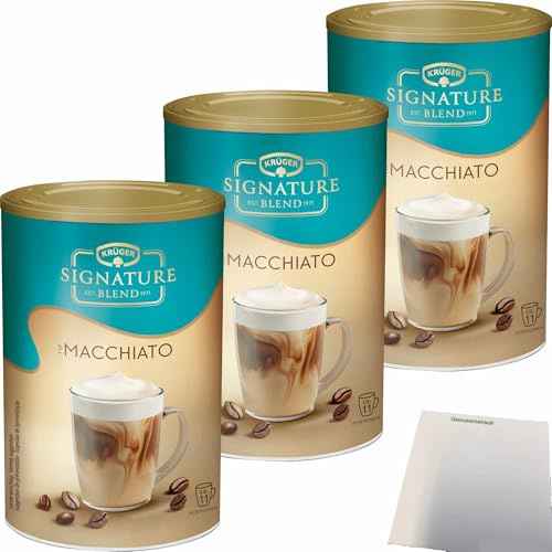 usy Bundle für Krüger Signature Blend Macchiato 3er Pack (3x200g Dose) + usy Block