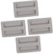 Hoement 4pcs Silicone Toaster Cover Heat Insulated Dust Protector for Bread Machines Stylish Kitchen Appliance Lid Easy to Clean Toaster Guard for Home Restaurant