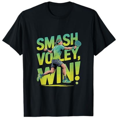 Smash Volley Win Tennis Grafikdesign T-Shirt