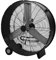 LUMIKING Ventilador Industrial con Ruedas 630W – 97,6 cm Diámetro, 2 Velocidades, 3 Aspas de Aluminio, Potente Motor AC, Negro – Para Taller, Nave, Almacén
