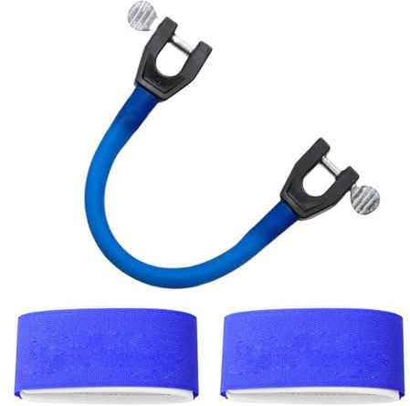Connettore per Punte da Sci per Bambini, Connettore della Testa dello Sci Portatile, Aiuto per l'Allenamento dello Sci per Bambini Principianti, Cinghia di Fissaggio per Snowboard, 3pcs(Blu)