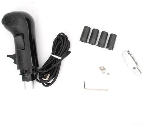 MuchLuckystar Manija de palanca de cambios de tres botones para Logitech G27 G29 - Mod de cambio secuencial preciso para juegos de carreras Sim, ABS, negro, 60 x 55 x 157 mm