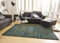 Mint Rugs Chic Teppich Hochflor Wohnzimmer-Teppich Weich Flauschig Langflor Shaggy Flokati Boho Streifen-Design Meliert für Kinderzimmer Schlafzimmer Küche Flur Grün 160x230 cm