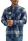 Wrangler Authentics Camicia da Uomo in Pile Pesante a Maniche Lunghe, Eclipse Totale, M