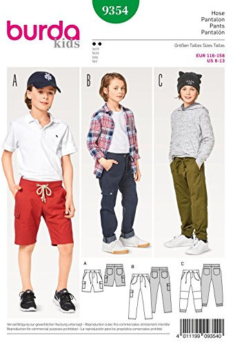 Burda Patron Kids 9354 Hose, Papier, weiß, 19 x 14 x 0,5 cm