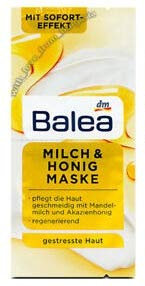 Balea Milch und Honig Maske 2x8ml