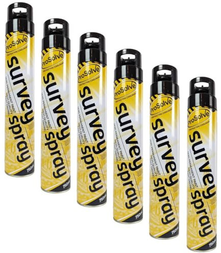 PDL – Pegdev - BLACK SURVEY LINE MARKER AEROSOL SPRAY | Highly Pigmented, Hard-Wearing Paint for Car Parks, Fields, Roads, and More. (6)