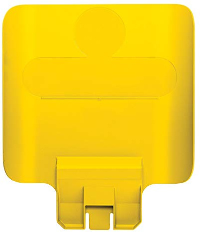 Rubbermaid Commercial Products Slim Jim Recycling Station Billboard Gelb – Zubehör für Recyclingstation zur Abfalltrennung, Kompatibel mit Slim Jim Starter Kit Deckeleinsätzen und Label Sets – 2007907