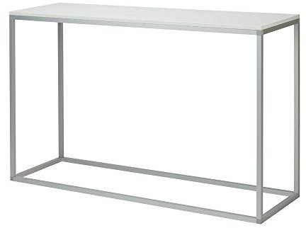 VKF Renzel Deko-Tisch klein / 1.300 x 816 x 400 mm (BxHxT) Konsolentisch/rechteckig/mit Holzplatte/stabiles Aluminium-Kunststoff-Gestell