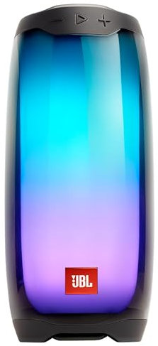 JBL Pulse 4 - Altavoz Bluetooth portátil Impermeable con Pantalla de luz, Color Negro