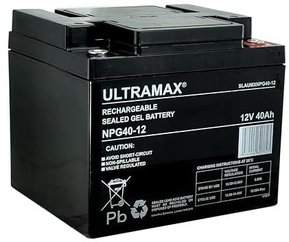 ULTRAMAX 12v 40Ah MOBILITY SCOOTER WHEELCHAIR BATTERIES FOR SHOPRIDER INVACARE PRIDE TGA