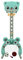 Sweety Toys 12732 Basketballkorb türkis 3 in 1 Produkt- Ringe werfen, Fußballtor, Basketball