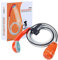 URPRO Ducha portátil para camping, cabezal de ducha exterior, bomba de ducha, baterías recargables USB desmontables, para camping, senderismo, limpieza de mascotas, ducha de mascotas, lavado de coches