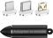 YKZ Magnetische USB-A-Kabelstecker mit Micro-USB/Typ C/i-Produktspitzen Ladekabel