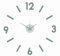 MPM 3D - Reloj de Pared Adhesivo (plástico, diseño Moderno, Color Verde)