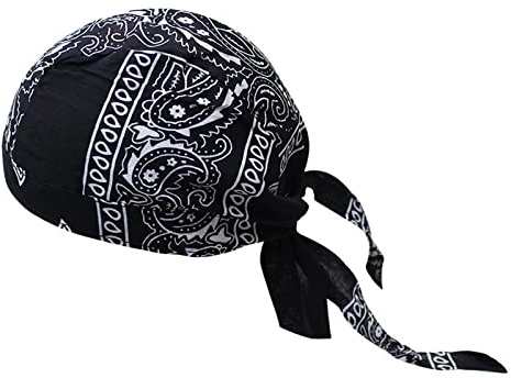 Perfeclan Piratenmützen Bandana Beanie, atmungsaktiv, schnell trocknend, schweißableitend, Winddicht, Kopfwickelschal für Damen und Herren, Laufen, Wandern,