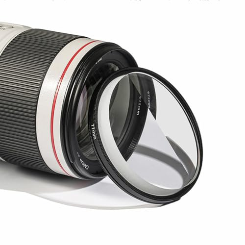 Photographic Ghost Effect Filter, 77mm Camera Lens Effect Filter, Double Sided Photography Prism, with Ghost Effect for Selfie Video