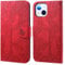 Aisenth Wallet Case for iPhone 14 (6.1 inch), The Tree of Life Embossed PU Leather Wallet Flip Folio Case Magnetic Protective Cover with Stand function, Card Slots + 1 Wrist Strap (Red)