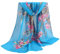 TianWlio Damen Schal Bedrucken Leichter Schal Halstuch Weiche Baumwolle Damen Streifen Schal Mode Schal Handtuch Strand Schal