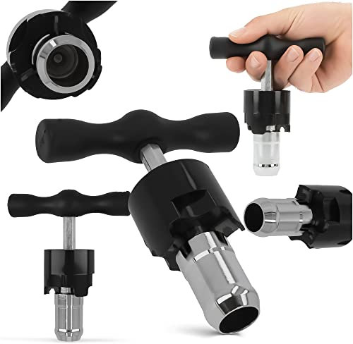 Manueller Rohrkalibrator Kalibrierwerkzeug für PEX-Rohre Reibahle Rohraufweiter 32 mm Entgratklingen Kunststoffgriff