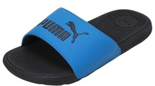 Puma Unisex Youth Cool Cat 2.0 Jr Slide Sandals, Future Blue-Puma Black, 4 UK