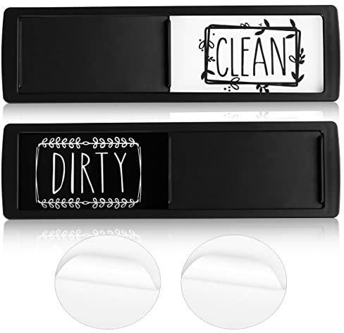 Dirty Clean Geschirrspüler-Magnet Magnet-Schild für Geschirrspüler Dishwasher Magnet Clean Dirty Sign Spülmaschine Sauber Schmutzig Zeichen Indicator mit Doppelseitigen Aufklebern