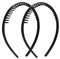 Lot de 2 bandeaux à cheveux pour homme et femme, bandeau de sport antidérapant avec peigne à dents de requin pour usage quotidien, mariages ou lavage du visage