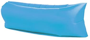 Bettschlange Aufblasbares Sofa, Wasserdichtes Luftsofa, Sofa Aufblasbar Reißfestem Gewebe von bis zu 200kg, Tragbares Wasserdichtes Aufblasbare, Air Lounger für Camping, Park, Strand, Hinterhof(blau)