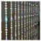 Beaded Curtains Home Decor Door Curtain Colorful White Plastic Beads String Curtain Window Balcony Garden DIY Decoration Ornament (Color : Colorful White, Size : 20 String 100cm)