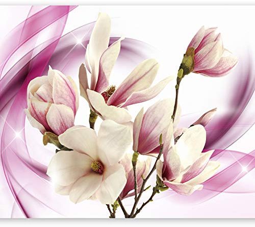 murando Carta da parati Magnolia 350x256 cm Fotomurali in TNT Murale alla moda Decorazione da Muro XXL Poster Gigante Design Cameretta Carta per pareti Camera da Letto Fiori Natura b-A-0245-a-b