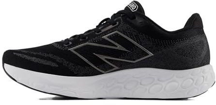 New Balance Men's Fresh Foam 680 v8 Running Shoes, Black/Phantom/Black Metallic, 6.5/M