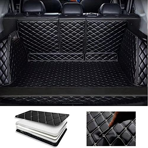All Inclusive Kofferraummatte für Jeep Renegade 2015-2022, Kratzfest und verschleißfest Kofferraum Schutzmatte Cargo Liner Tray Zubehö,A Black