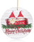 Niedlicher Weihnachtsbaumschmuck, Dekoration, Baum, klein, rund, Zwerg, Ornamente, Bauernhaus, Outdoor, Weihnachtsbaumschmuck für Mini-Baumdekoration, Weihnachtsschmuck