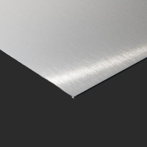 Plaque Aluminium Composite Inox Brossé 3 mm (10 cm x 130 cm)