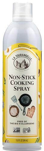 La Tourangelle, Antihaft-Kochspray, Expeller-gepresstes Öl, kein Aerosol, für neutralen Geschmack, mittlere bis hohe Hitze, 400 ml