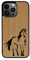 Enowood Coque en Bois de téléphone Iphone Artisanale - Cheval - Iphone 11 Pro - Hêtre