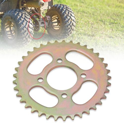 yotutun Ruota Dentata per Bicicletta, 420 Catena 48mm 37 Denti Pignone Bici in Acciaio Inox ad Alta Resistenza Ruota Libera per 50cc-125cc Go Kart Bicicletta Elettrica ATV Moto