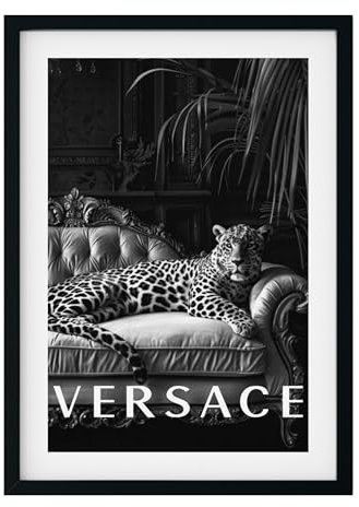 MJ-GRAPHICS® | Mood Poster Set Fashion Luxus - Schwarz-Weiß - Elegant, Luxuriös, Boutique Lifestyle, Jaguar - Dekorative Wandkunst Premium für Schlafzimmer Wohnzimmer - A4 Kunstdrucke - ohne Rahmen