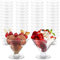 VIDETOL 100 Pcs Martini Glasses, 5oz Clear Cocktail Glasses - Reusable Plastic Party Cups for Wedding, Anniversary, Christmas and Birthday Party