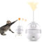 GOHHME Jouet pour Chat Tumbler Jouet Interactif pour Chat Équipé Plume & Balle Design Oscillant à 360° Distributeur de Friandises Réglable Jouet pour Chat Interieur Jouet Chat Canne a Pech