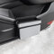 Qirc Poubelle de porte latérale de voiture, poubelle pliable pour siège arrière de voiture, mini poubelle portable à suspendre pour intérieur de véhicule, universelle pour SUV, camion (Gris Argenté)