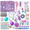 Adventskalender 2024 Kinder | Adventskalender Weihnachten 24 Tage Countdown Adventskalender | Meerjungfrau-Ornamente | Adventskalender Mädchen mit Haarschmuck | Kinder-Adventskalender für Weihnachten