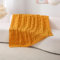 Wajade Kuscheldecke Flauschig Wohndecke kuschelig Strickdecke Gestrickte Überwurfdecke Knit Decke Winter Warme Decke für Wohnzimmer Sofa Couch(Yellow 130 * 170)