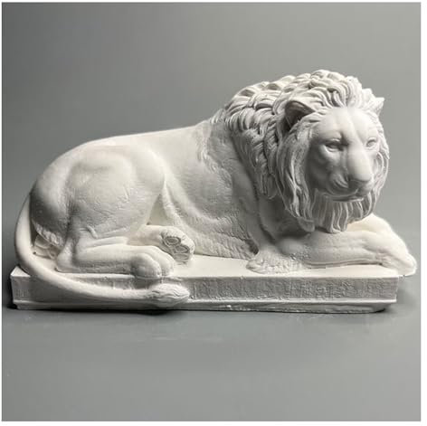 HGWJPZ Statue Ornamente löwenstatuen nordische Vintage Wohnzimmer deko römische Steinskulpturen liegender löwen gipsstatuen kunsthandwerk geeignet für Desktop bücherregale Garten