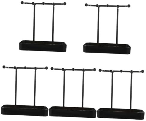 Alipis 5pcs Necklace Stand Organizer Bracelet Ring Holder Earring Display Rack Multi-use Jewelry Storage Key Ring Display Stand