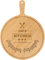 Tagliere rotondo personalizzato per pizza con manico, design della cucina del papà, tagliere in legno da 22,9 cm, piatto da portata inciso