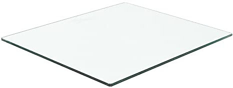 Glasplatte Gehärtetes 8mm Glas Scheibe Bodenplatte Glasscheibe Terry 40x40cm Funkenschutz
