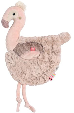 Fehn Schmusetuch Flamingo – Spielkamerad, Einschlafhilfe & Stofftier-Schnuffeltuch zum Greifen, Fühlen, Knuddeln und Liebhaben für Babys und Kleinkinder ab 0+ Monaten