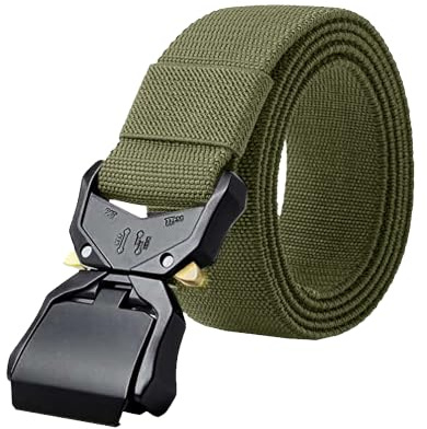 D555 Tactical Stretch Webbing Belt Kingsize Heavy Duty Quick Release Buckle Dale